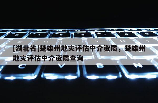 [湖北省]楚雄州地災評估中介資質，楚雄州地災評估中介資質查詢