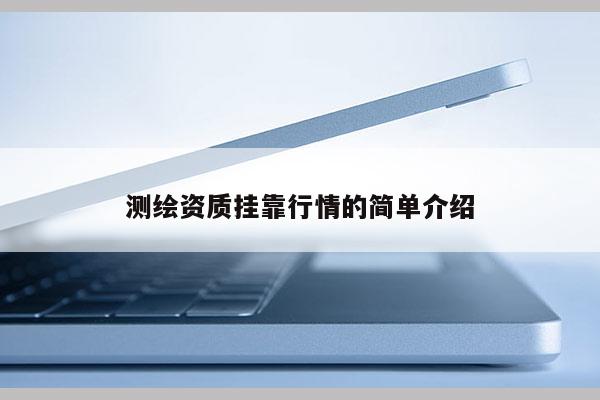 測繪資質掛靠行情的簡單介紹