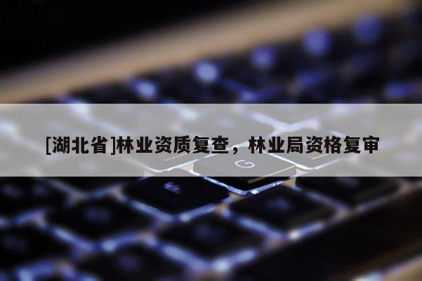 [湖北省]林業資質復查，林業局資格復審