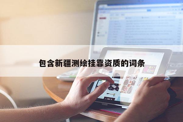 包含新疆測(cè)繪掛靠資質(zhì)的詞條