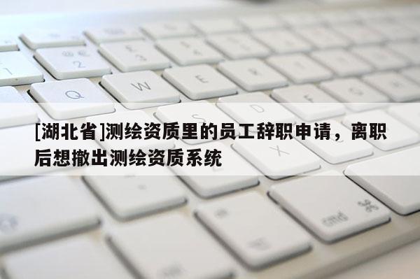 [湖北省]測繪資質里的員工辭職申請，離職后想撤出測繪資質系統