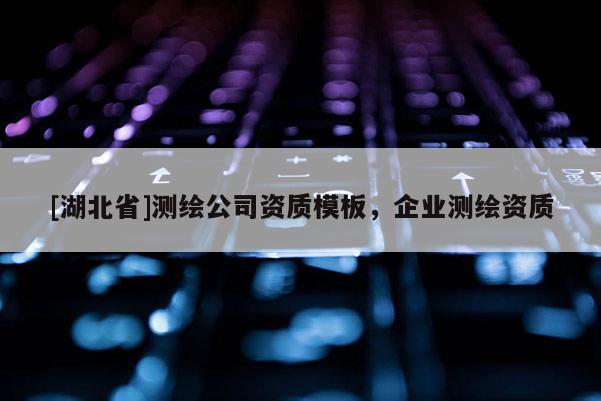 [湖北省]測繪公司資質模板，企業測繪資質
