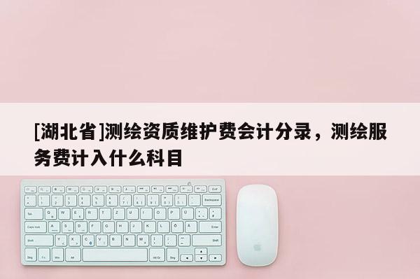 [湖北省]測繪資質維護費會計分錄，測繪服務費計入什么科目