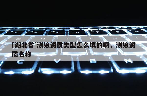 [湖北省]測繪資質類型怎么填的啊，測繪資質名稱