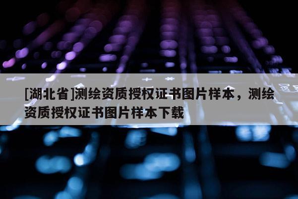 [湖北省]測繪資質授權證書圖片樣本，測繪資質授權證書圖片樣本下載