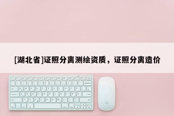 [湖北省]證照分離測繪資質，證照分離造價