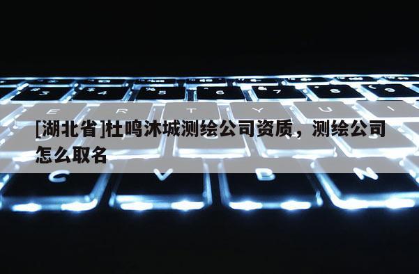 [湖北省]杜鳴沐城測繪公司資質，測繪公司怎么取名