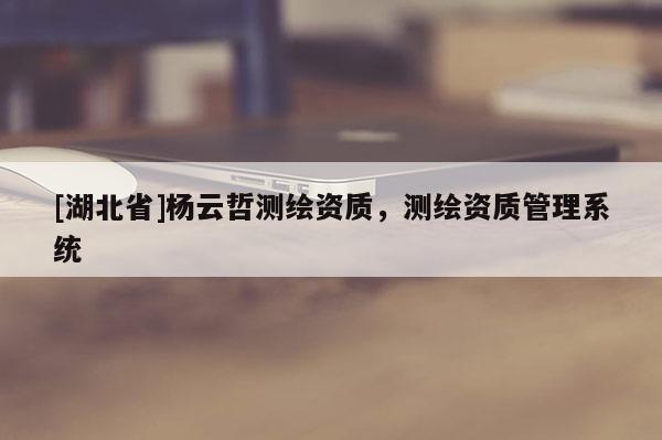[湖北省]楊云哲測繪資質，測繪資質管理系統