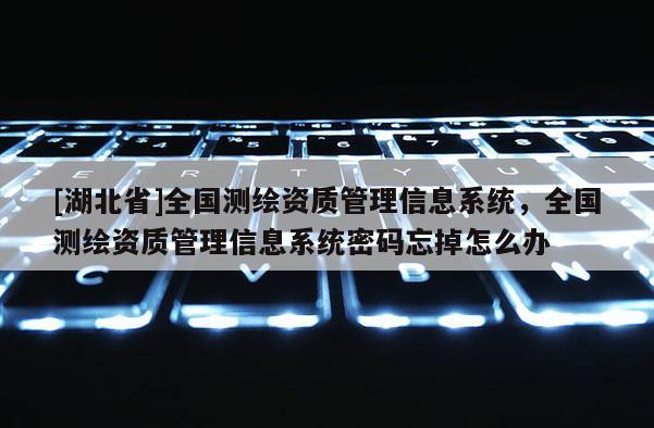 [湖北省]全國測繪資質管理信息系統，全國測繪資質管理信息系統密碼忘掉怎么辦