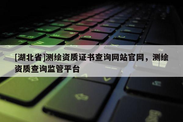 [湖北省]測繪資質證書查詢網站官網，測繪資質查詢監管平臺