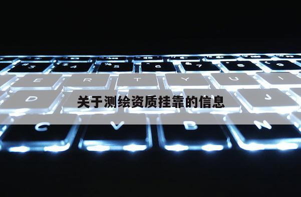關于測繪資質掛靠的信息